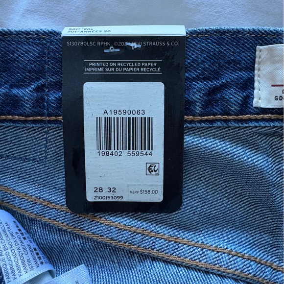 NWT Levi's 90s Selvedge 501 Jeans - Picture 14 of 14